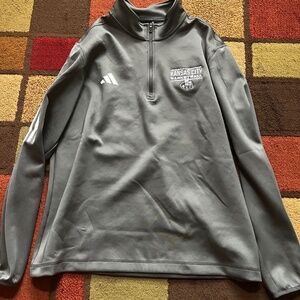 Adidas Gray Men's 1/4 Zip Size Large - Kansas City Basketball